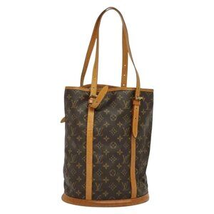Authentic LOUIS VUITTON Monogram Bucket GM Shoulder Bag M42236 LV
